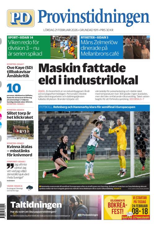 Provinstidningen Dalsland 21.2.2026