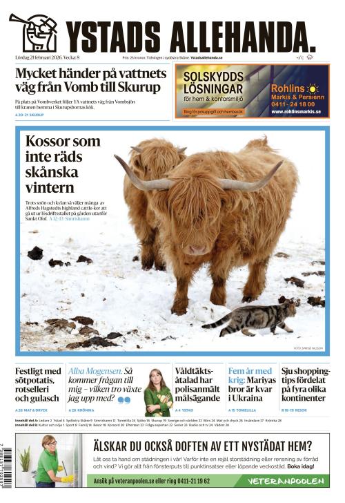 Ystads Allehanda 21.2.2026