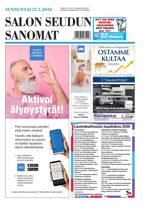 Salon Seudun Sanomat 22.2.2026