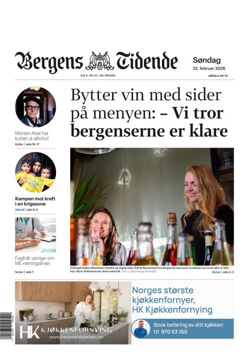 Bergens Tidende 22.2.2026