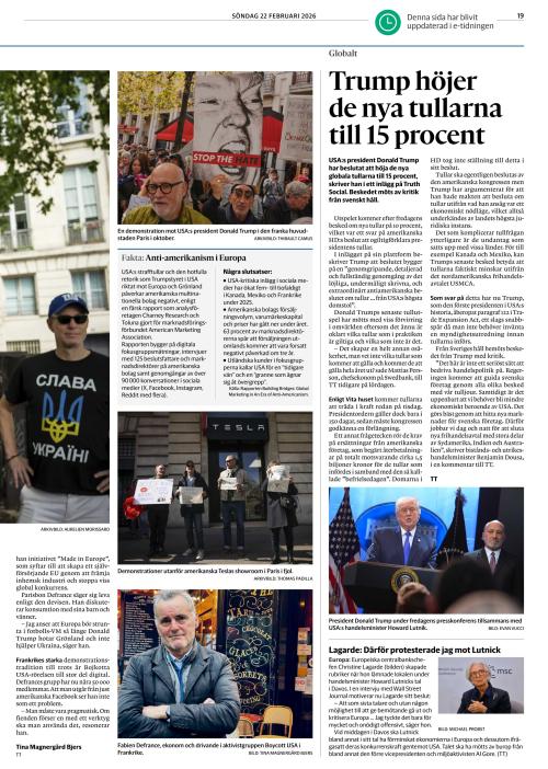 Göteborgs-Posten 22.2.2026
