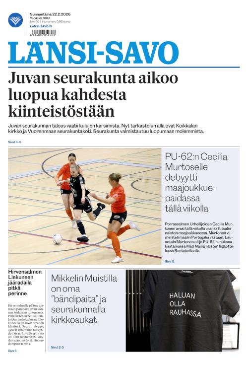 Länsi-Savo 22.2.2026