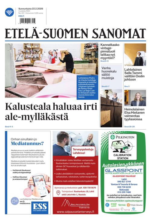 Etelä-Suomen Sanomat 22.2.2026