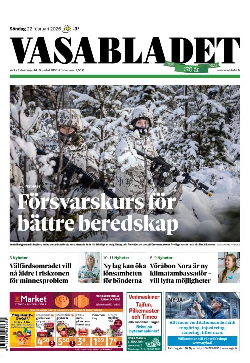 Vasabladet 22.2.2026
