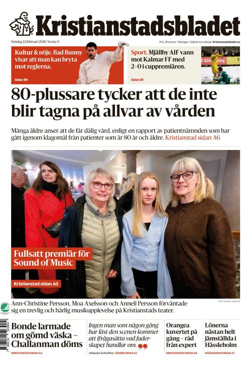 Kristianstadsbladet 22.2.2026