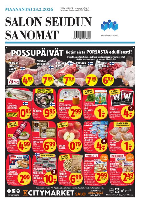 Salon Seudun Sanomat 23.2.2026