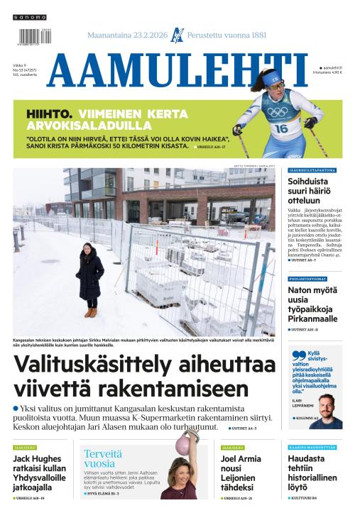 Aamulehti 23.2.2026
