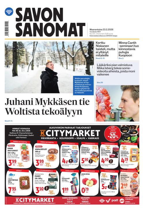 Savon Sanomat 23.2.2026