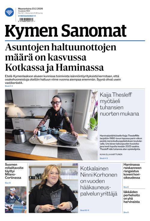 Kymen Sanomat 23.2.2026