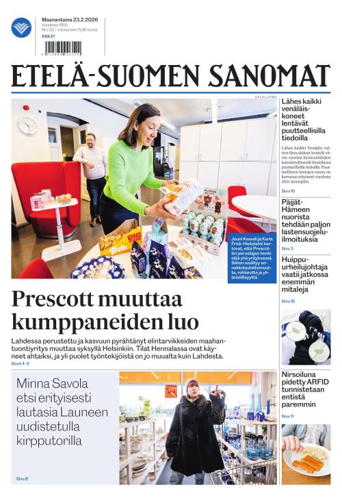 Etelä-Suomen Sanomat 23.2.2026