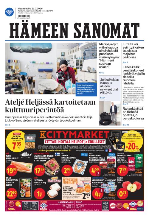 Hämeen Sanomat 23.2.2026