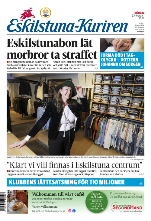 Eskilstuna-Kuriren 23.2.2026