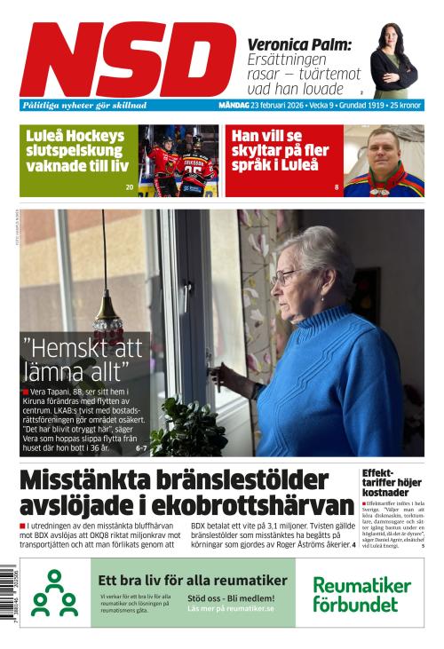 Norrländska Socialdemokraten 23.2.2026