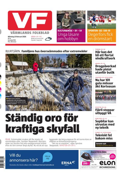 Värmlands Folkblad 23.2.2026