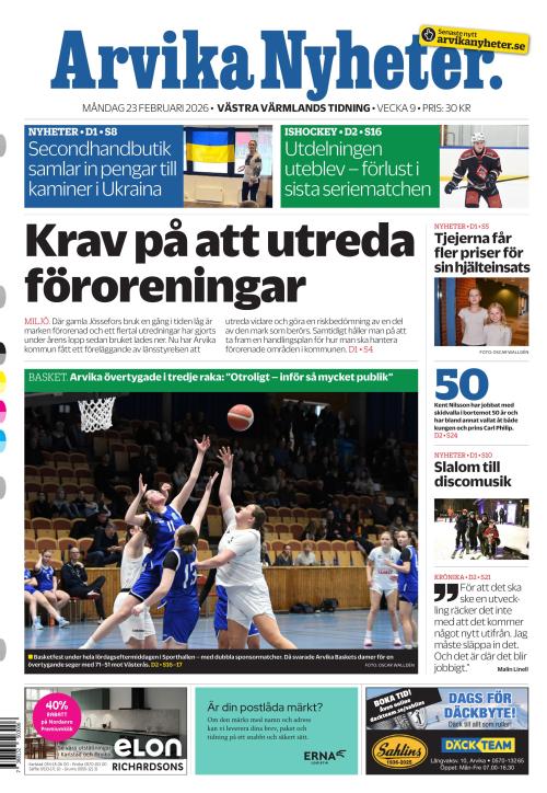 Arvika Nyheter 23.2.2026
