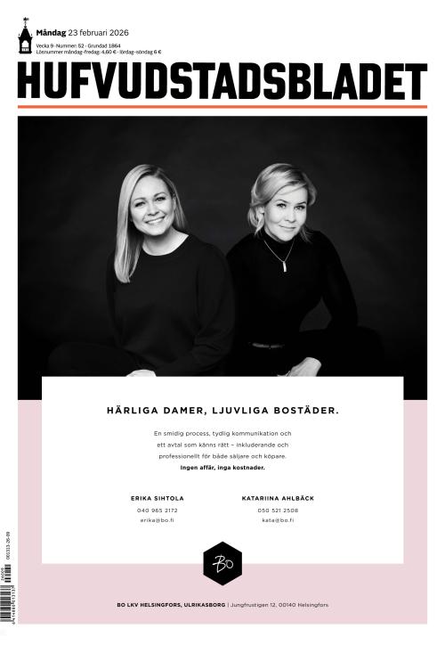Hufvudstadsbladet 23.2.2026