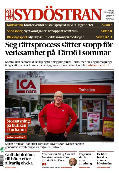 Sydöstran 23.2.2026