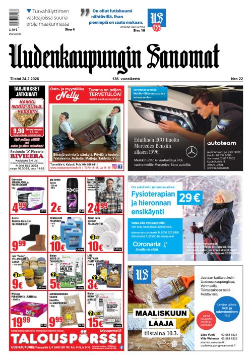 Uudenkaupungin Sanomat 24.2.2026