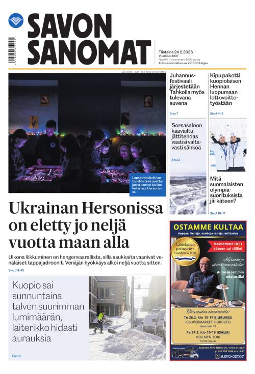 Savon Sanomat 24.2.2026