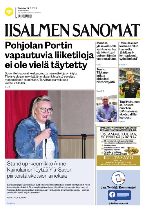 Iisalmen Sanomat 24.2.2026