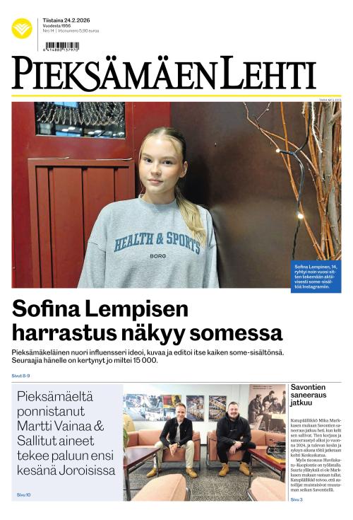 Pieksämäen lehti 24.2.2026
