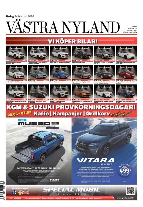 Västra Nyland 24.2.2026