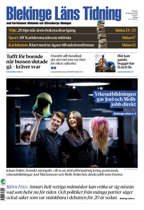 Blekinge Läns Tidning 24.2.2026