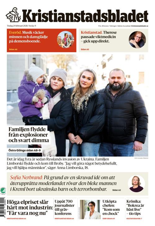 Kristianstadsbladet 24.2.2026
