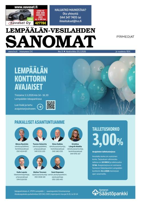 Lempäälän-Vesilahden Sanomat 25.2.2026