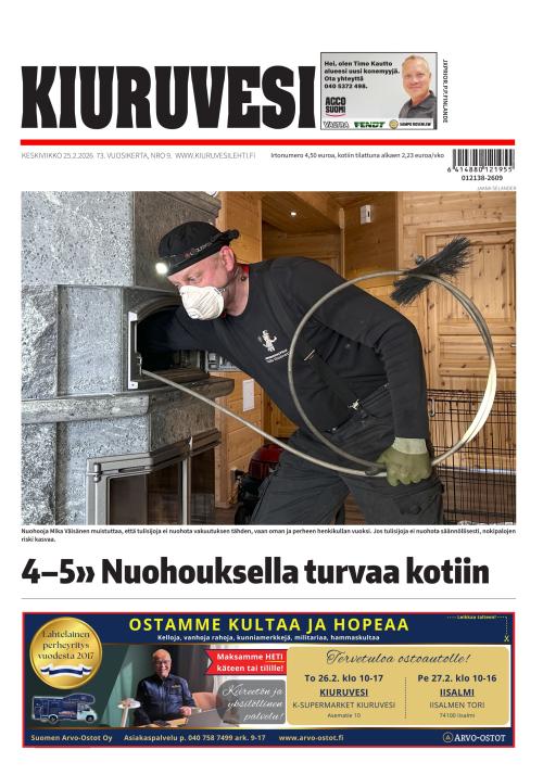 Kiuruvesi-lehti 25.2.2026