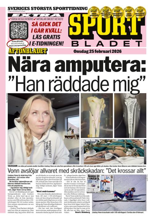 Aftonbladet Sportbladet 25.2.2026