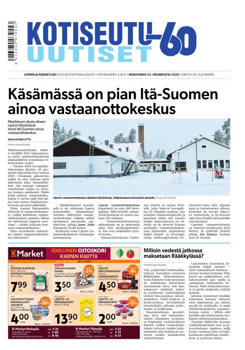 Kotiseutu-uutiset 25.2.2026