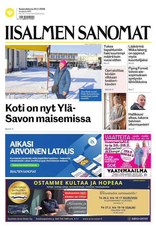 Iisalmen Sanomat 25.2.2026