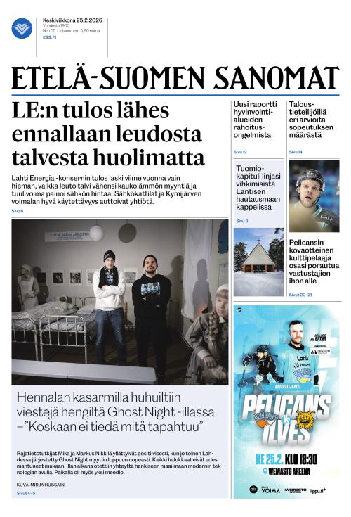 Etelä-Suomen Sanomat 25.2.2026