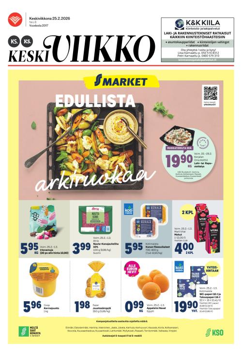 KS Keskiviikko (Kouvolan Sanomat ja Kymen Sanomat -liitteet) 25.2.2026