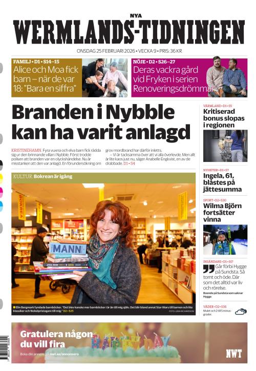 Nya Wermlands-Tidningen 25.2.2026