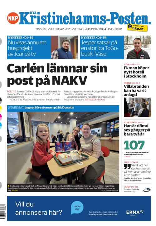 Nya Kristinehamns-Posten 25.2.2026