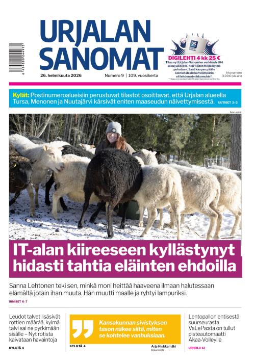 Urjalan Sanomat 26.2.2026