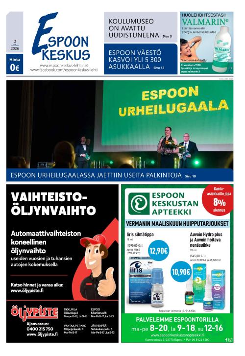 Espoon keskus -lehti 26.2.2026