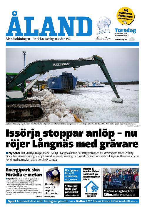 Ålandstidningen 26.2.2026