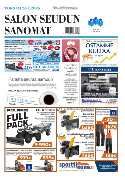 Salon Seudun Sanomat 26.2.2026