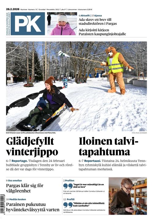 Paraisten kuulutukset 26.2.2026