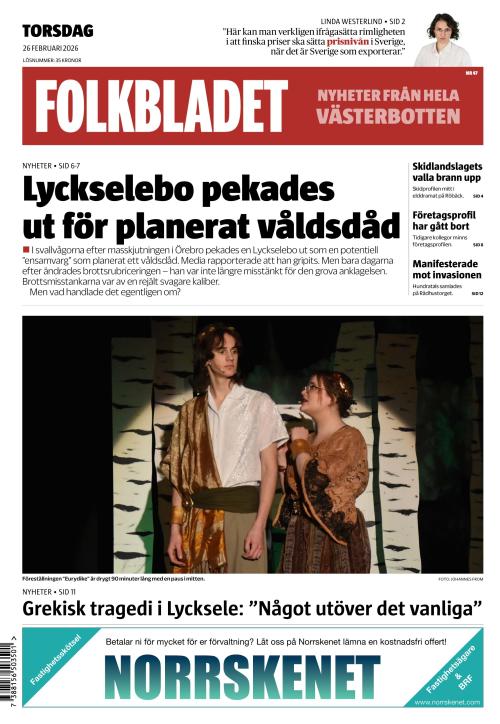 Folkbladet (Västerbotten) (SE) 26.2.2026
