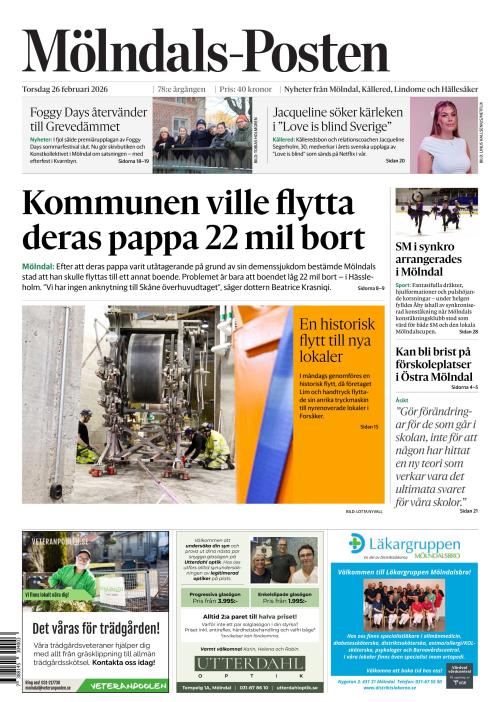 Mölndals-Posten 26.2.2026