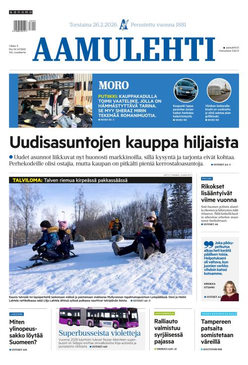 Aamulehti 26.2.2026