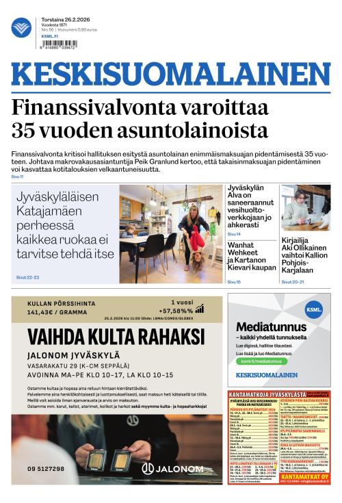 Keskisuomalainen 26.2.2026