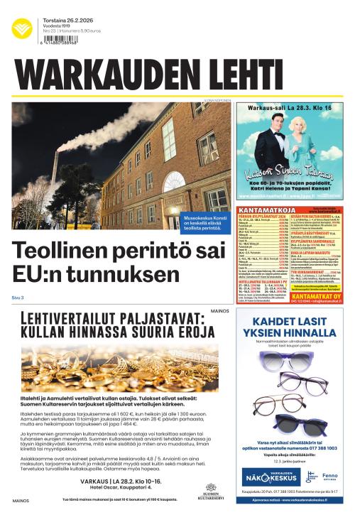 Warkauden Lehti 26.2.2026
