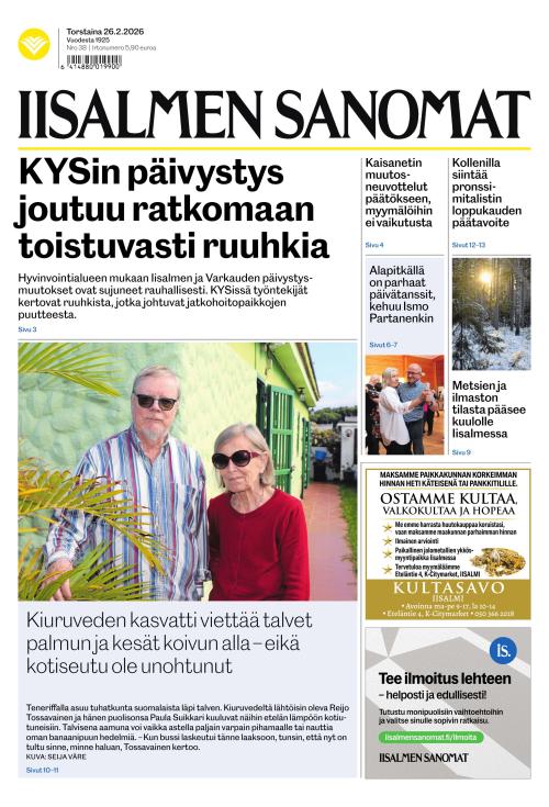 Iisalmen Sanomat 26.2.2026