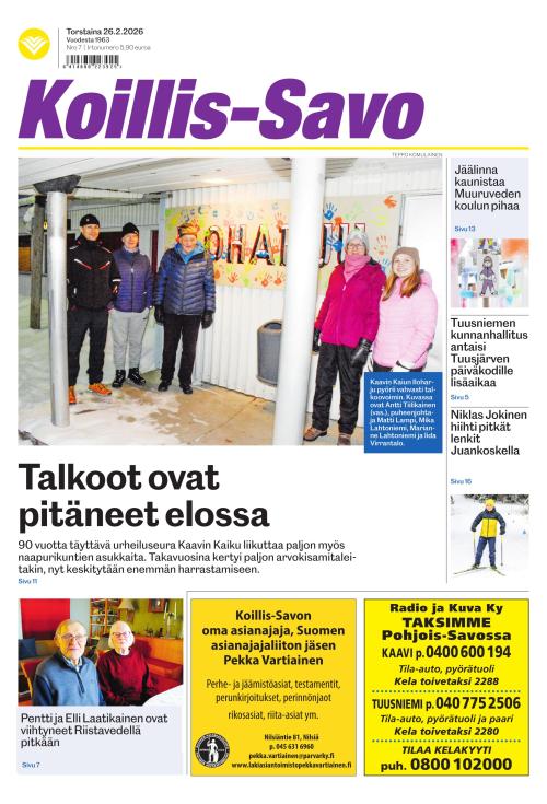 Koillis-Savo 26.2.2026