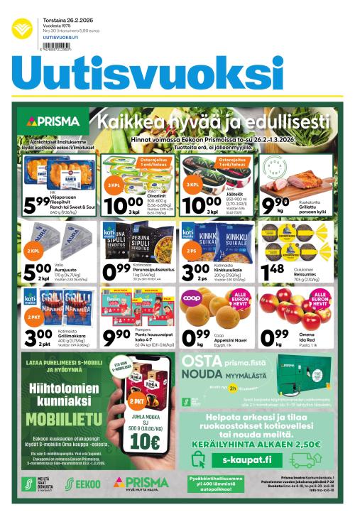 Uutisvuoksi 26.2.2026